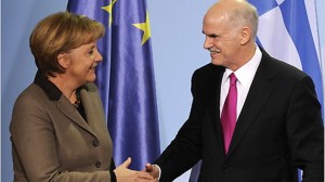 Papandreu Merkel