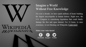 SOPA and PIPA protest