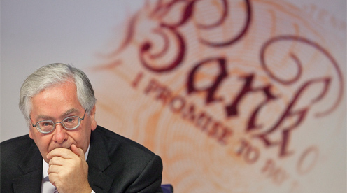 Mervyn King Bank of England governor