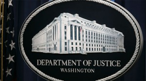 Department of Justice sign
