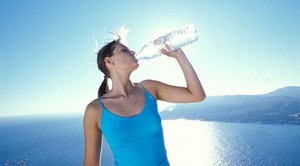 Women drinking water