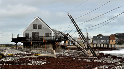 Hurricane Sandy damage