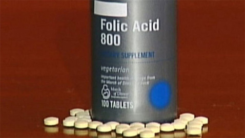 Folic acid supplement autism