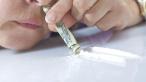 Bankers snortnig cocaine